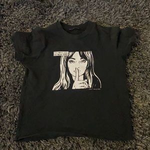 brandy melville black t- shirt